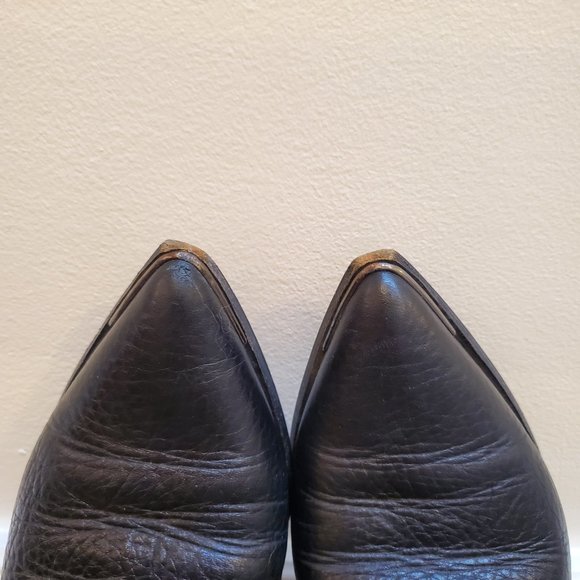 Acne 'Jensen' Ankle Boots in IT37 / US 7. Made in Italy. Black Grained Leather - Picture 6 of 8